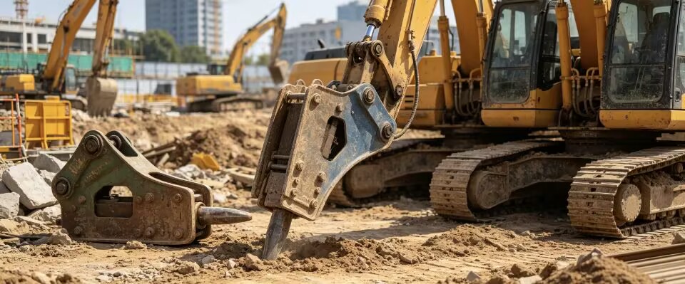 cover image of excavator attachments