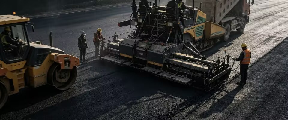 cover image of road machinery