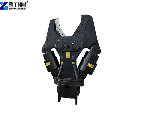 double cylinder excavator shear