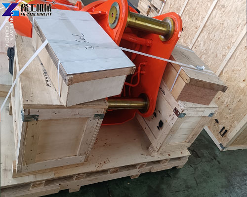 double cylinder hydraulic shear wooden pallet packing