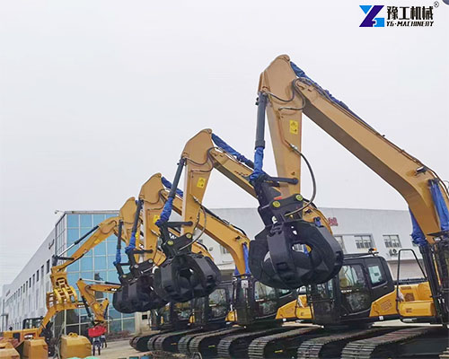 excavator orange peel grab for sale