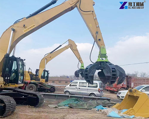 orange peel grab for excavator