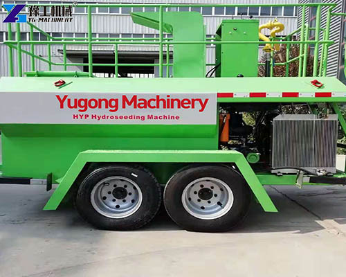 spray seeding machine overall real photo