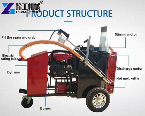 asphalt crack filler machine