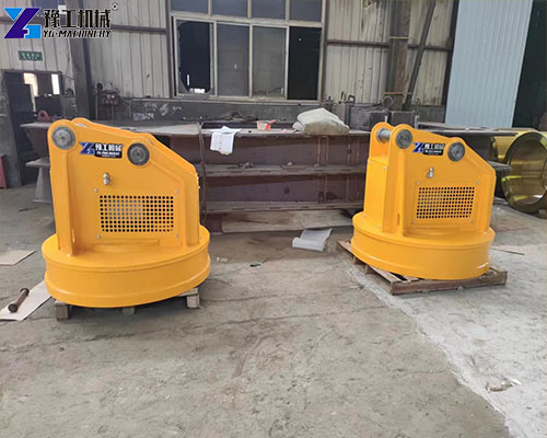 excavator magnet attachment for scrap metal