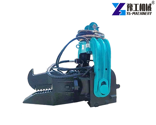 excavator mounted pile driver