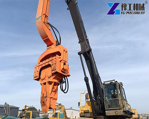 high torque excavator pile driver