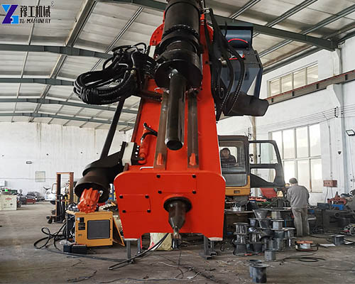 integrated drilling and splitting attachment