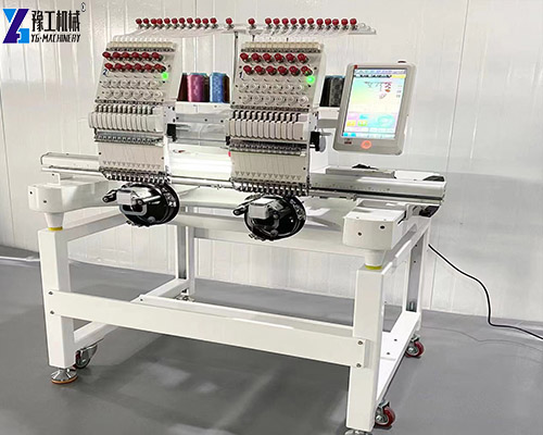 2 head embroidery machine