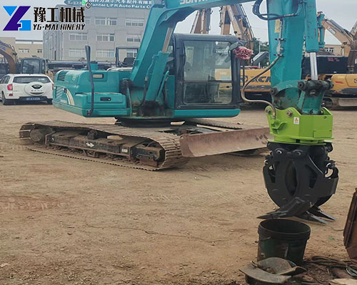 excavator log grab