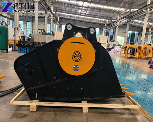 excavator rock crusher bucket for sale