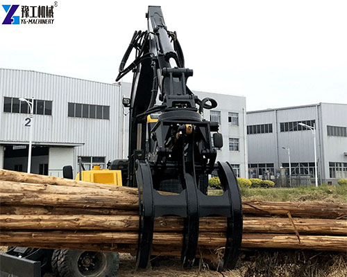 excavator wood grab