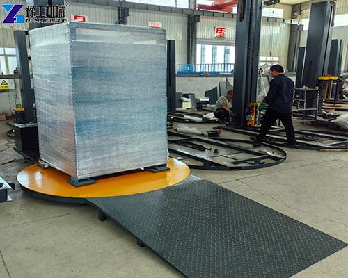 fully automatic pallet wrapping machine
