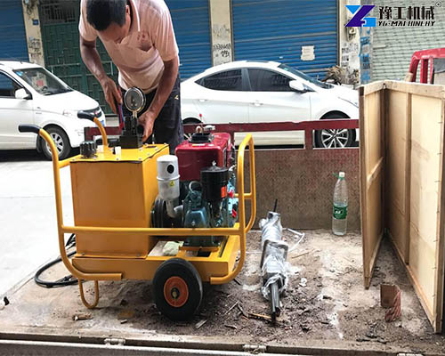 hydraulic rock splitter machine