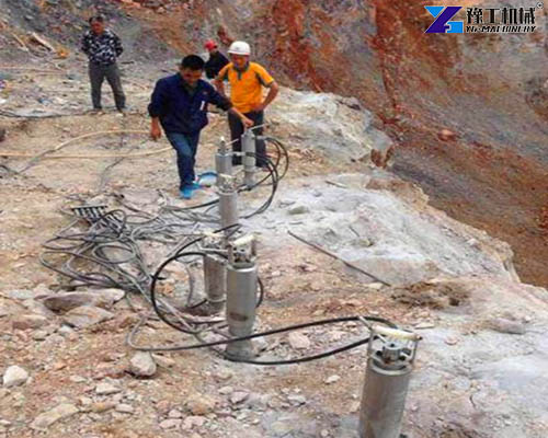 hydraulic splitting machine stone