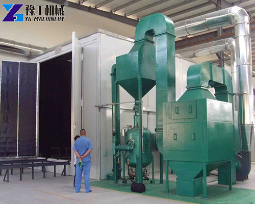 industrial sandblasting room
