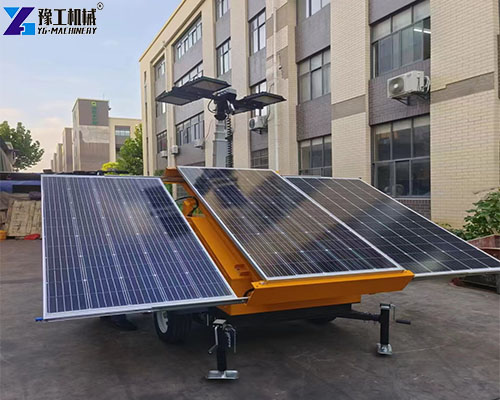 mobile solar light tower