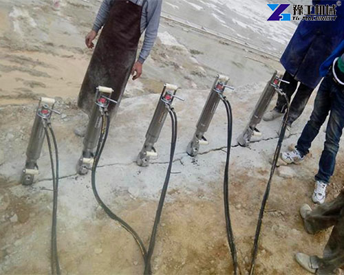 portable hydraulic stone splitting machine