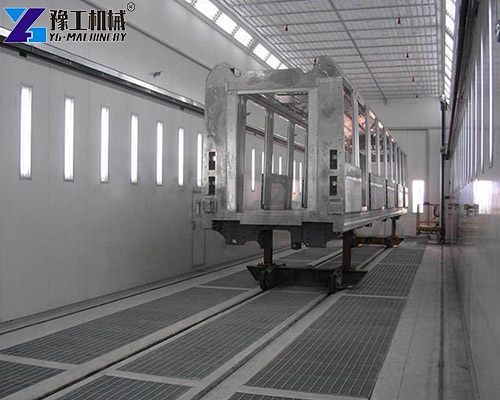 sandblasting chamber