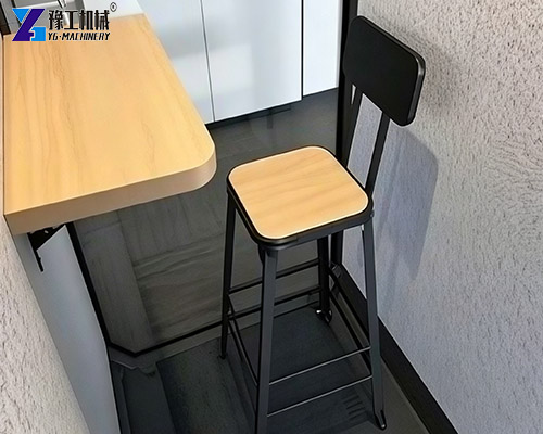 wall‑mounted table + high stool