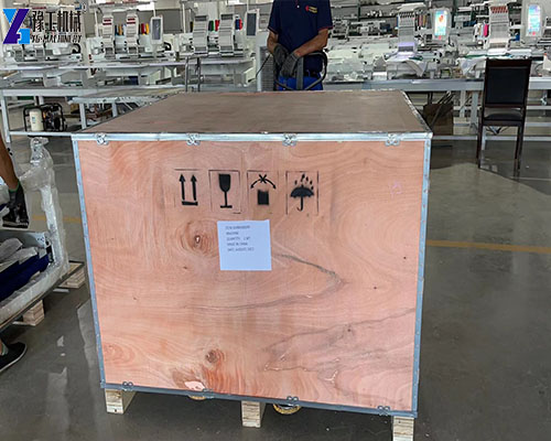 wooden case packaging for embroidery machine