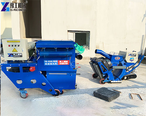 concrete floor shot blasting machine