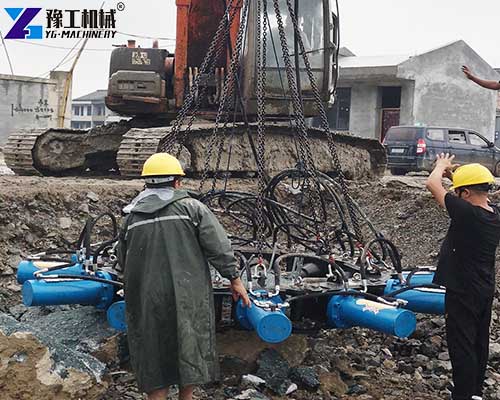 Hydraulic Pile Breaker Sold To Romania