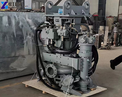 excavator dredge pump attachment