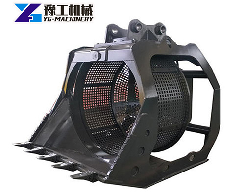 excavator screening bucket