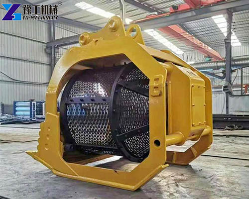 excavator soil screener
