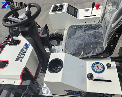 laser screed machine control panel