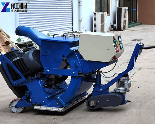 mobile concrete road surface shot blasting machine