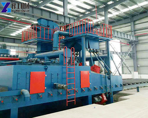 roller conveyor shot blasting machine