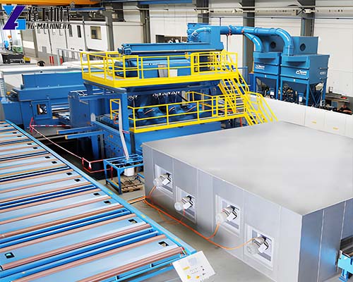 rolling drum shot blasting machine