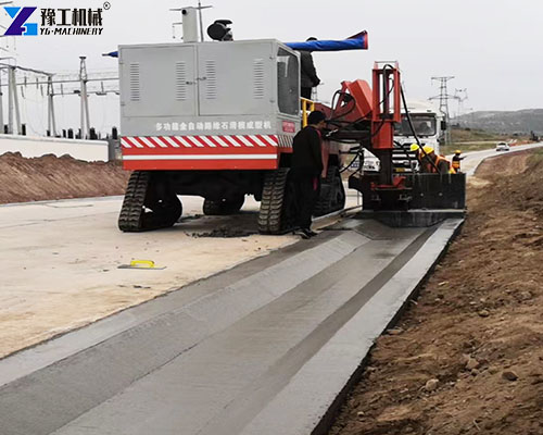 slipform curb machine