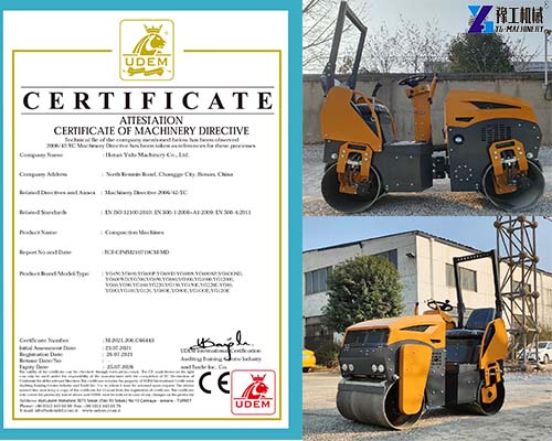 CE certification for road roller