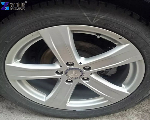 after cleaning car wheels