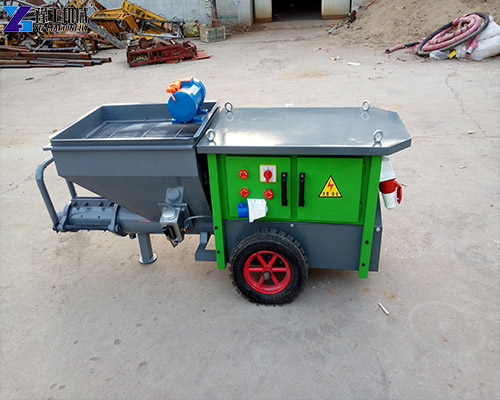 cement plastering machine project
