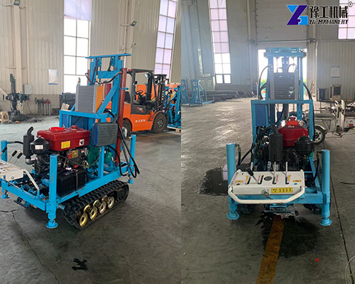 compact crawler-mounted water well drilling rig