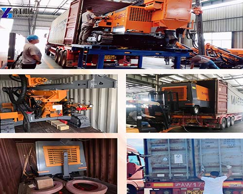 dth drilling rig yg412 overseas shipment