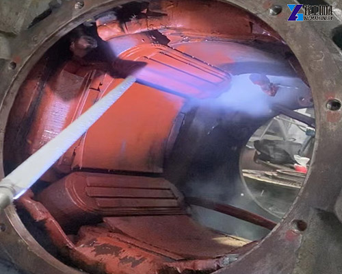 motor winding dry ice cleaning-after