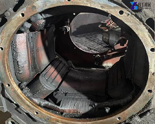 motor winding dry ice cleaning-before