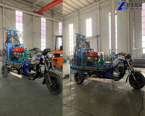 motorcycle style drilling rig