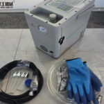 real shot of mini dry ice blaster