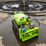 tank dredging robot onsite work