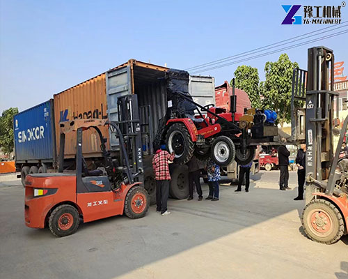 tractor-mounted water well drilling rig shipped