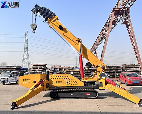 5 ton spider crane outriggers extended