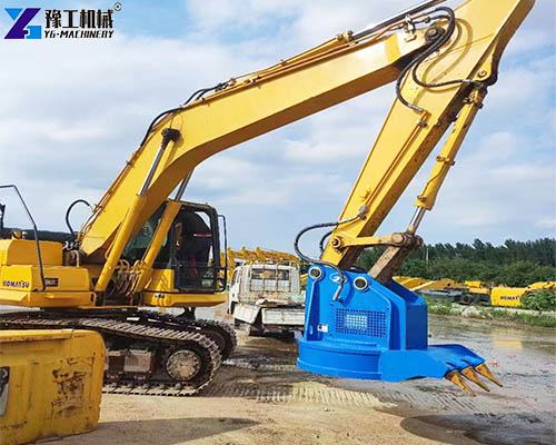 excavator magnet job site
