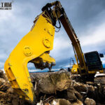 Pulverizer Attachment for Excavator Sold to a US Customer excavator pulverizer work site