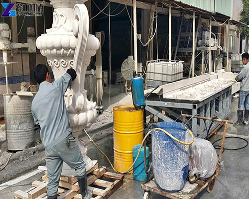 grc spray equipment working site